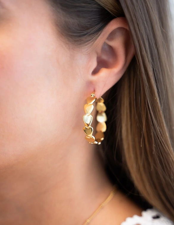 My Jewellery Earrings hoop big heart MJ11396