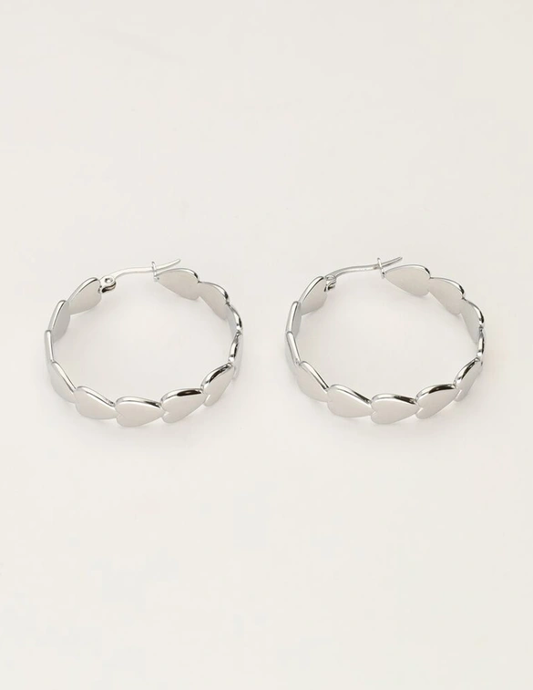 My Jewellery Earrings hoop big heart MJ11396