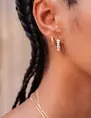 My Jewellery Earrings hoop checkered MJ09202