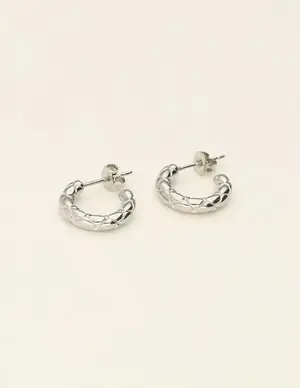 My Jewellery Earrings hoop checkered MJ09202