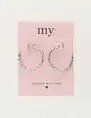 My Jewellery Earrings hoop dots MJ10338