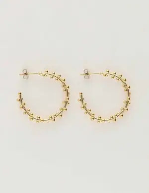 My Jewellery Earrings hoop dots MJ10338
