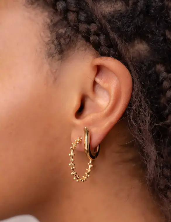 My Jewellery Earrings hoop dots MJ10338