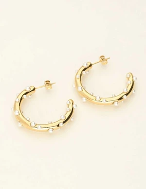 My Jewellery Earrings hoop & pearls MJ09200