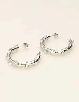 My Jewellery Earrings hoop & pearls MJ09200