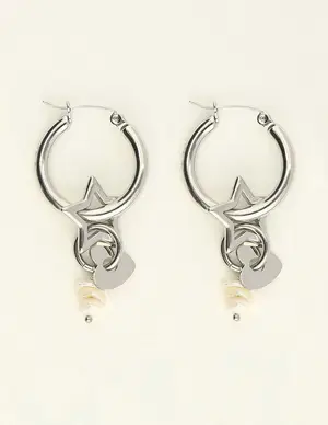 My Jewellery Earrings hoop & star MJ09201