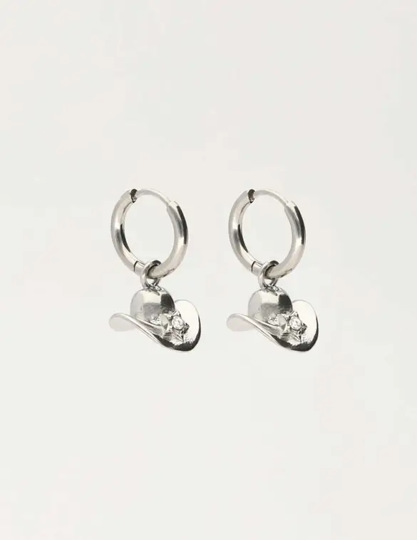 My Jewellery earrings hoops cowboyhat MJ10299