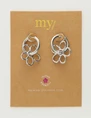 My Jewellery Earrings hoops flower MJ10721