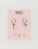 My Jewellery Earrings hoops glass & lips MJ10548