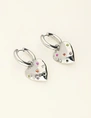 My Jewellery Earrings hoops heart strass multi MJ09545