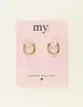 My Jewellery Earrings hoops mini square MJ09027