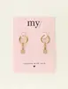 My Jewellery Earrings hoops orange coin MJ09030
