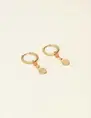 My Jewellery Earrings hoops orange coin MJ09030