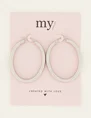 My Jewellery Earrings hoops oval MJ07382