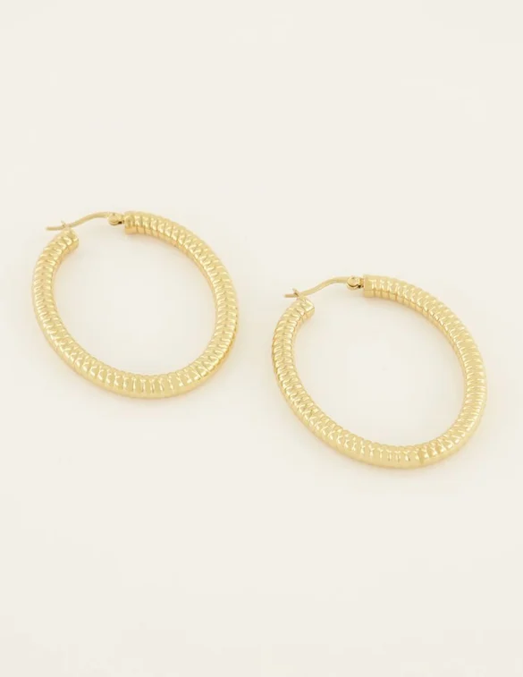 My Jewellery Earrings hoops oval MJ07382