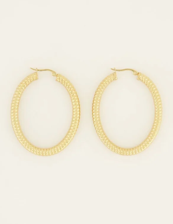 My Jewellery Earrings hoops oval MJ07382