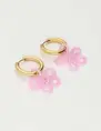 My Jewellery Earrings hoops pearl flower MJ10339