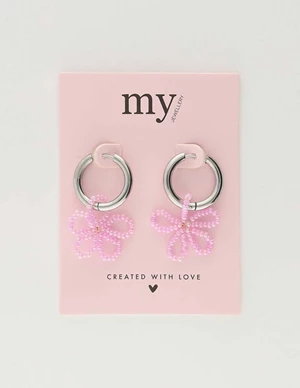 My Jewellery Earrings hoops pearl flower MJ10339