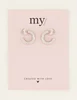 My Jewellery Earrings hoops ribbed small MJ07380