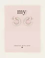 My Jewellery Earrings hoops ribbed small MJ07380