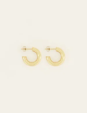 My Jewellery Earrings hoops ribbed small MJ07380