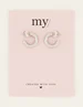My Jewellery Earrings hoops ribbed small MJ07380