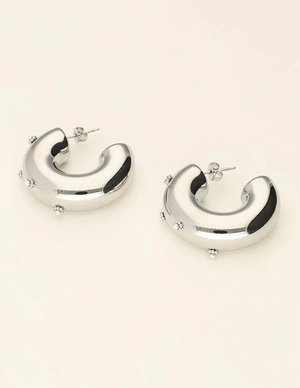 My Jewellery Earrings hoops with mini flower MJ10047