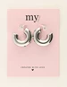 My Jewellery Earrings hoops with mini flower MJ10047