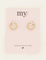 My Jewellery Earrings hoops with stones MJ07244