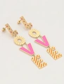 My Jewellery Earrings letters love pink MJ10165
