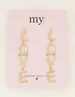 My Jewellery Earrings love statement MJ08375