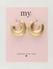 My Jewellery Earrings matt hoops medium MJ10440