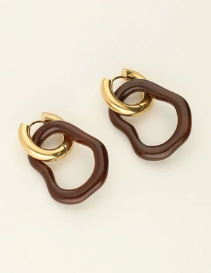 My Jewellery Earrings resin irregular small brow MJ09644