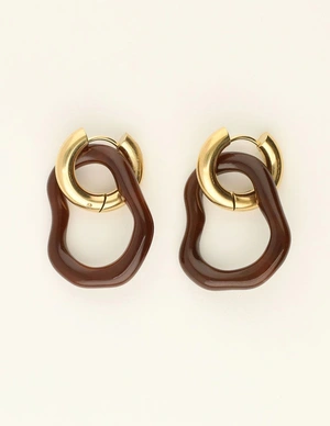 My Jewellery Earrings resin irregular small brow MJ09644
