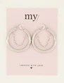 My Jewellery Earrings round with chain MJ07952