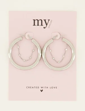 My Jewellery Earrings round with chain MJ07952