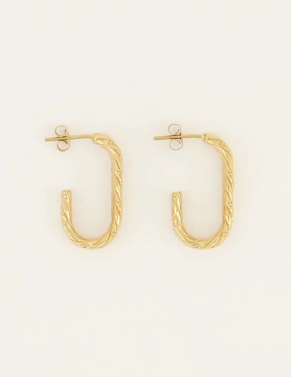 My Jewellery Earrings square rope MJ06914