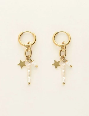 My Jewellery Earrings star & three pearls MJ09211