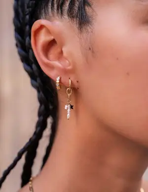 My Jewellery Earrings star & three pearls MJ09211