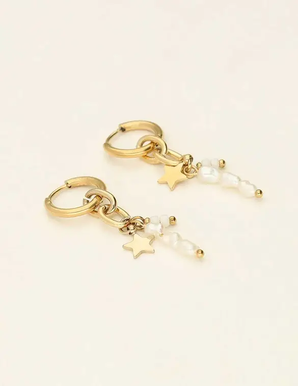 My Jewellery Earrings star & three pearls MJ09211