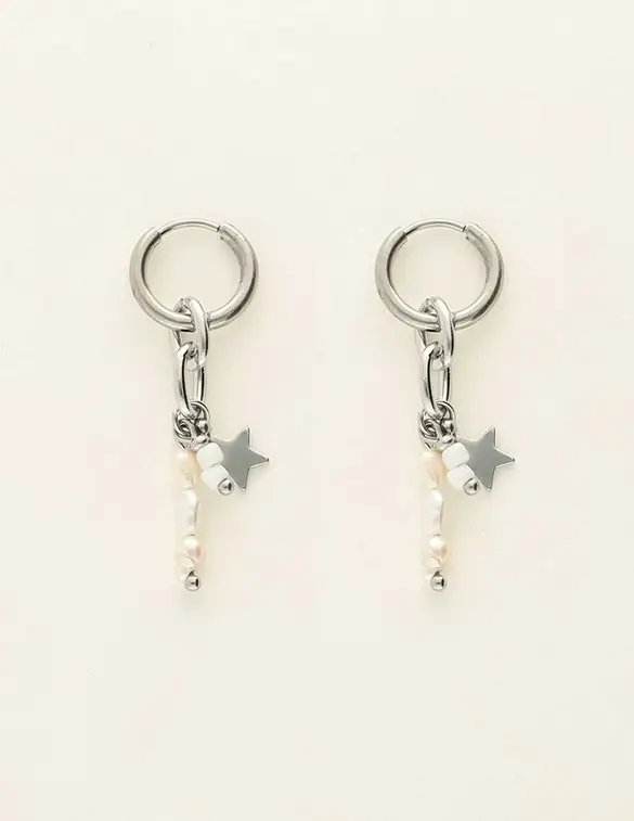 My Jewellery Earrings star & three pearls MJ09211