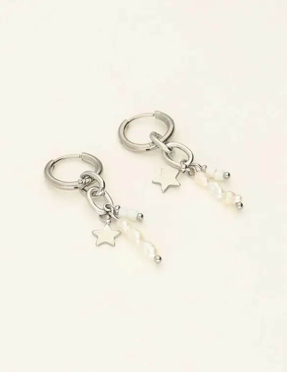 My Jewellery Earrings star & three pearls MJ09211