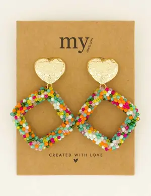 My Jewellery Earrings statement beads multi MJ08795