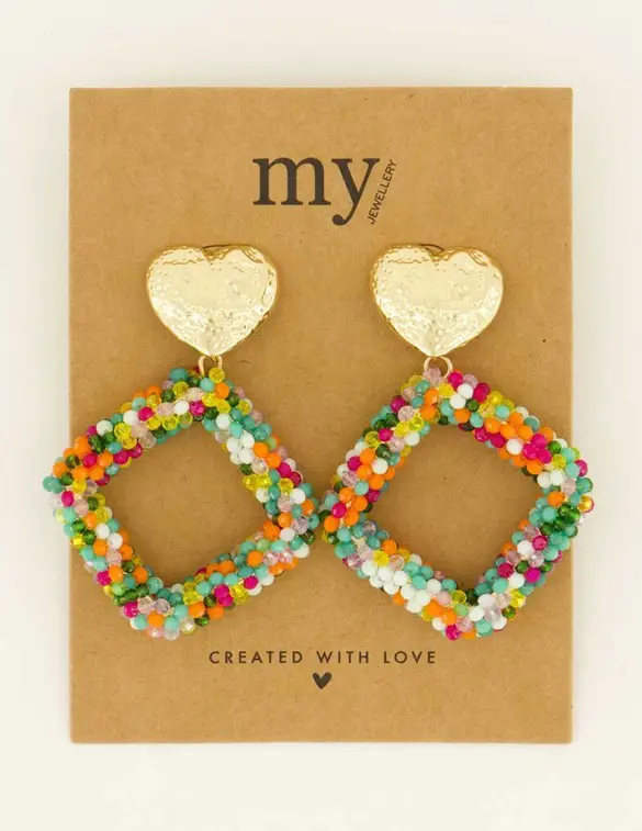My Jewellery Earrings statement beads multi MJ08795