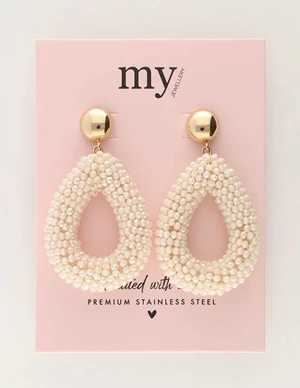 My Jewellery Earrings statement beige MJ10766