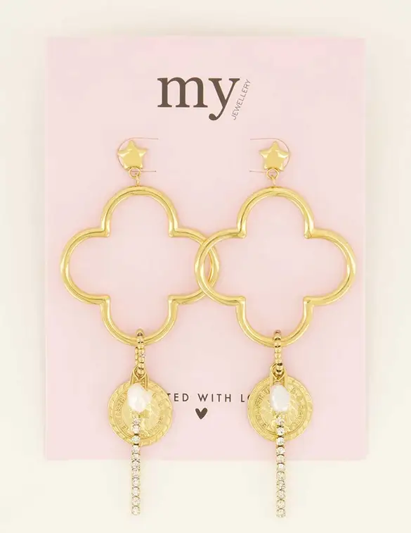 My Jewellery Earrings statement big clover MJ08466