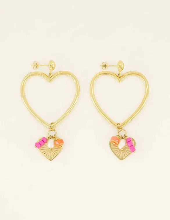 My Jewellery Earrings statement big heart MJ08465