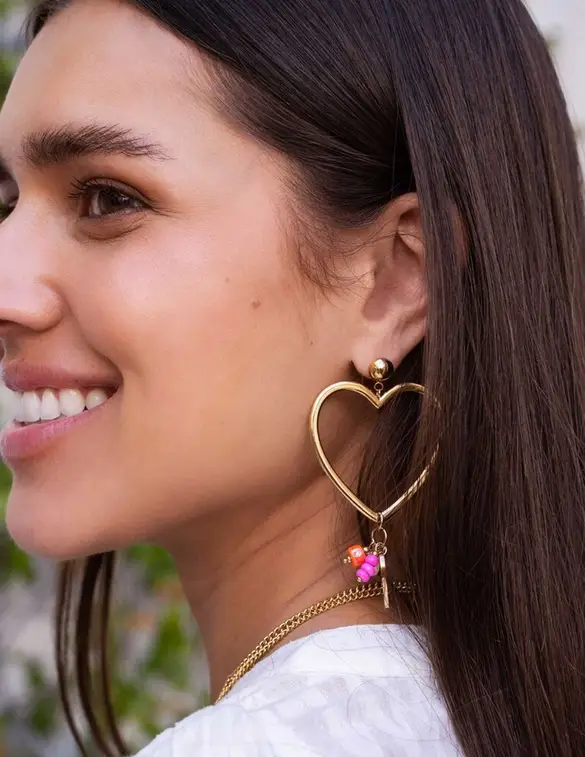 My Jewellery Earrings statement big heart MJ08465