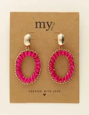 My Jewellery Earrings statement fuschia MJ08777