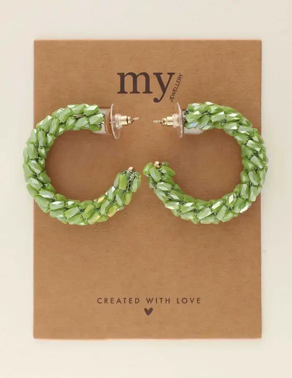 My Jewellery Earrings statement green MJ08782